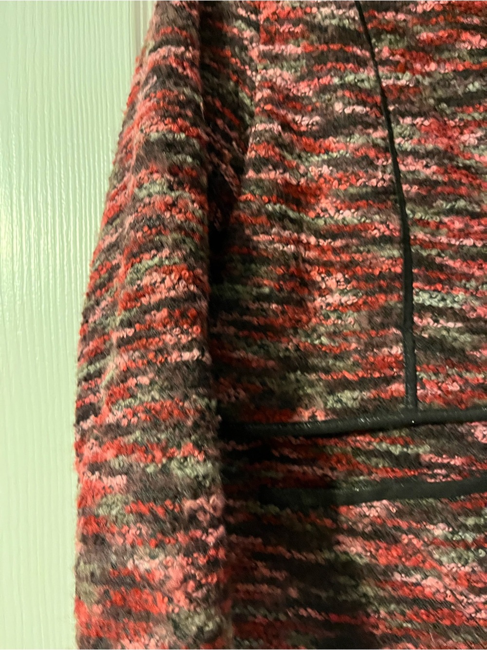 Ruby Rd. Pink Multi Tweed Zip-Front Blazer - Picture 4 of 7